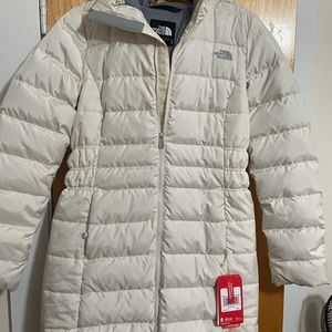 North Face Gotham Parka II Vintage White